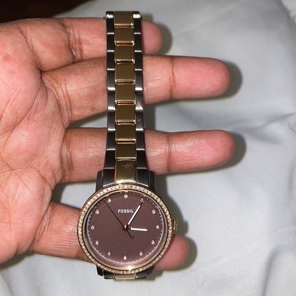 Women's Two-Tone Brown Stainless Steel Neely Three-Hand Watch - Picture 5 of 6